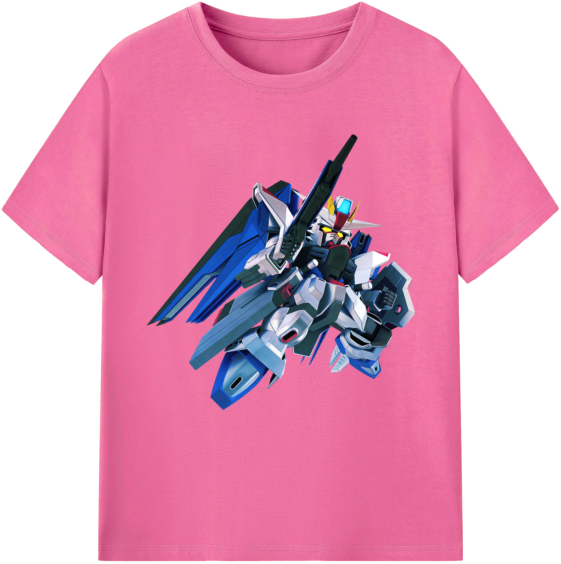 （画像用） 機動戦士ガンダム Mobile Suit Gundam レディースカジュアルプリントTシャツ（綿100％）